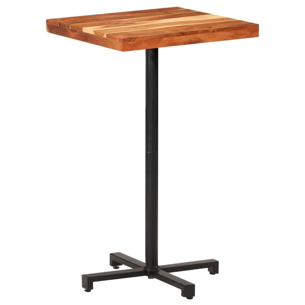 Petromila vidaXL Barový stôl štvorcový 60x60x110 cm akáciový masív